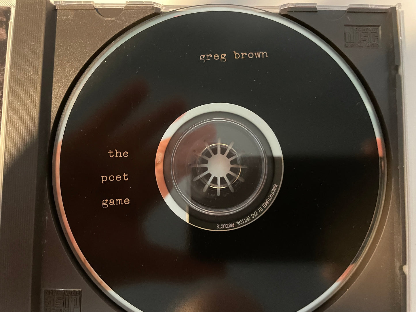 GREGG BROWN "THE POET GAME"-$3.99 +SHIPPING $5.00