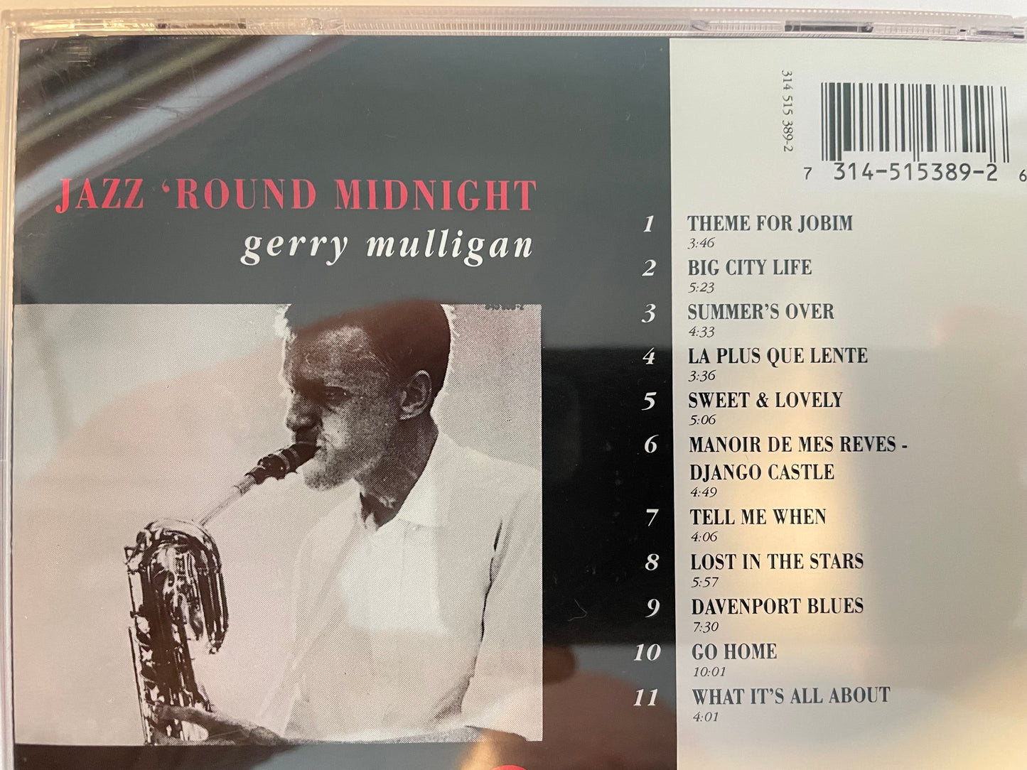 GERRY MULLIGAN "JAZZ 'ROUND MIDNIGHT"-$3.99 +SHIPPING $5.00