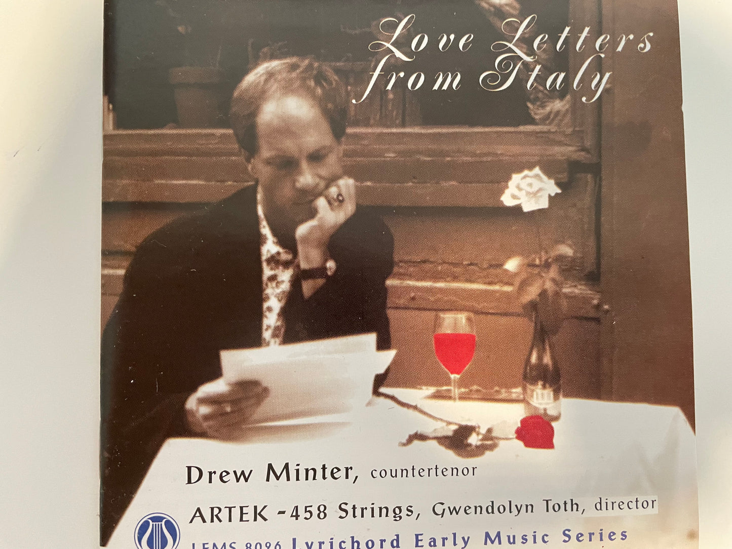 DREW MINTER "LOVE LETERS FROM ITALY" $5.99 +SHIPPING $5.00