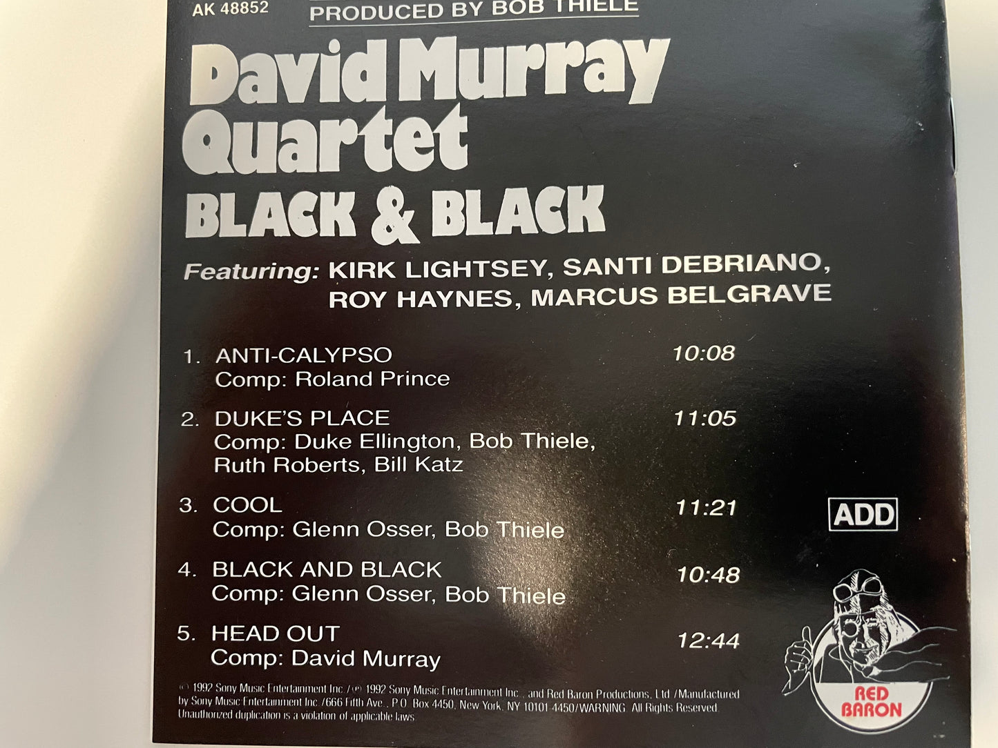 DAVID MURRAY BLACK & BLACK"-$4.99 +SHIPPING $5.00