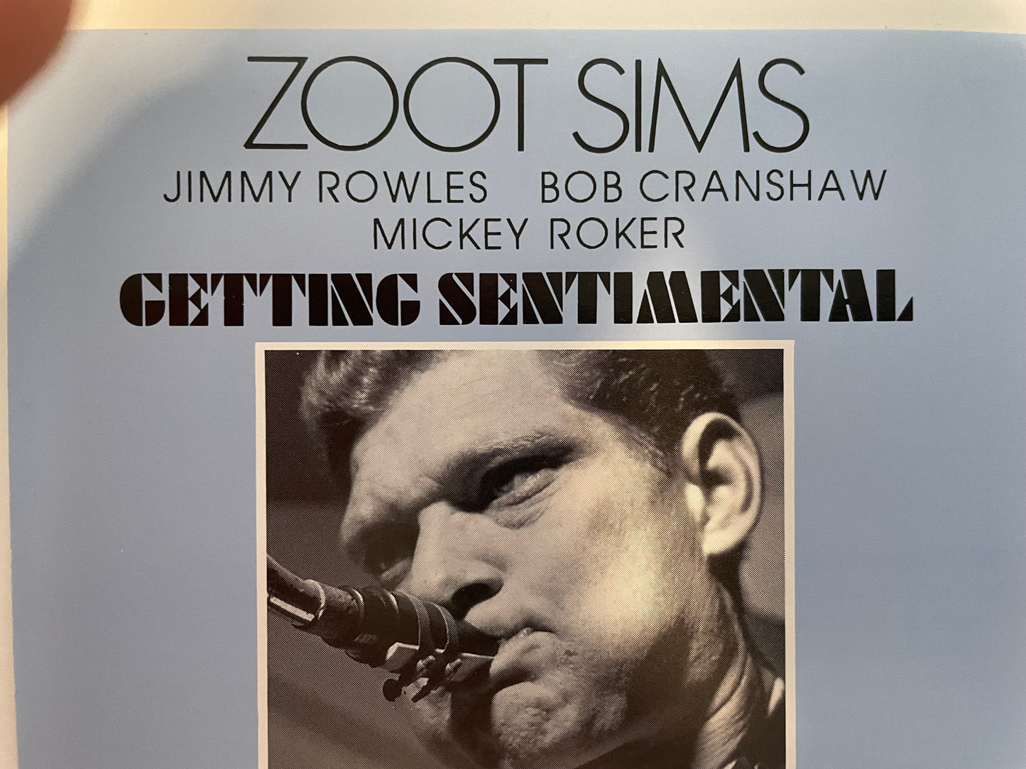 ZOOT SIMS "GETTING SENTIMENTAL"-$14.99 +SHIPPING $5.00