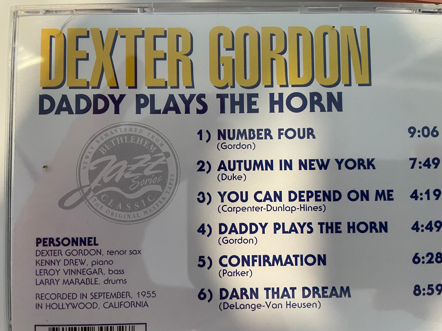 DEXTER GORDON "DADDY PLAYS THE HORN"-$3.99 +SHIPPING $5.00