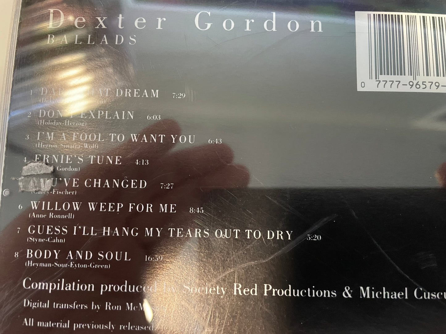 DEXTER GORDON "BALLADS"-$3.99 +SHIPPING $5.00