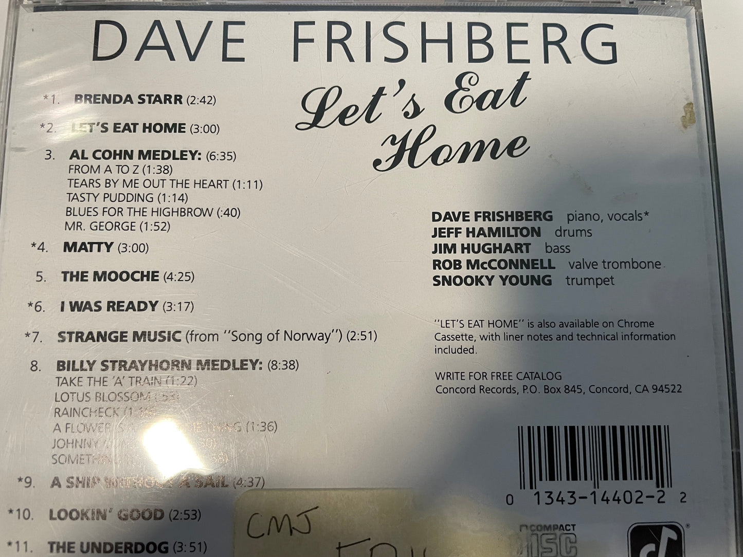 DAVE FISHBERG "LET'S EAT HOME"-$2.99 +SHIPPING $5.00