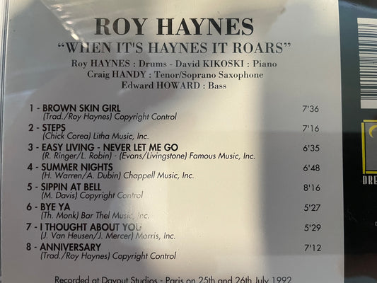 ROY HAYNES "SHEN IT'S HAYNES IT ROARS"-$6.99 +SHIPPING $5.00