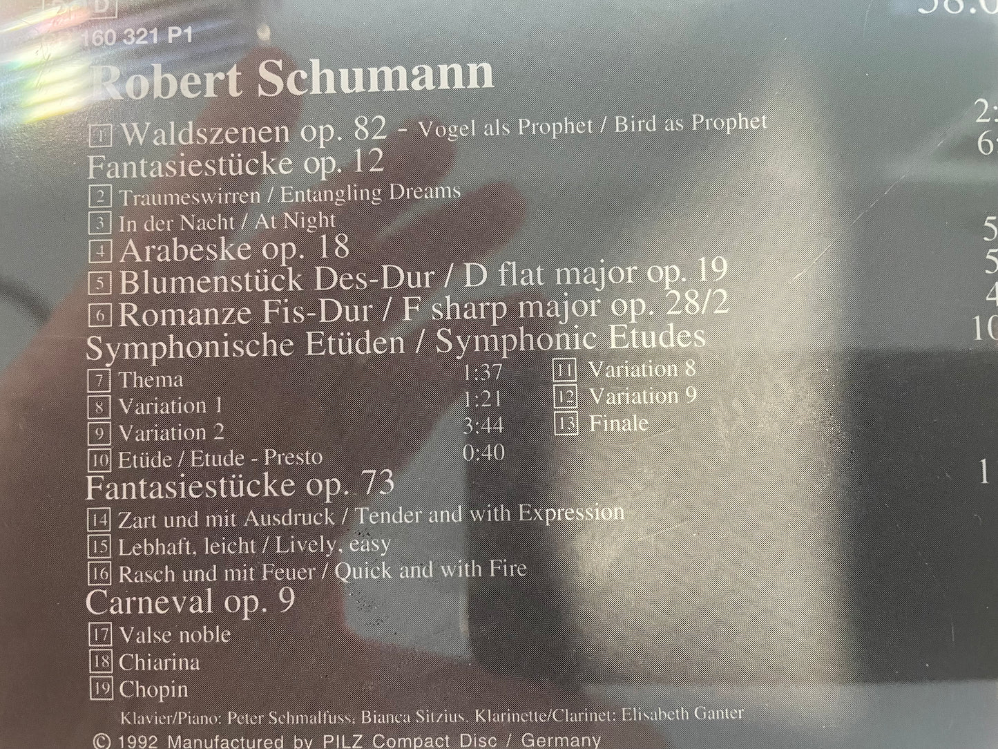 ROBERT SCHUMANN "VIENNA MASTER SERIES"-$ 7.99 +SHIPPING 45.00