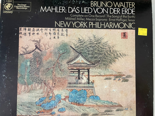 BRUNO WALTER "MAHLER:DAS LIED VON DER ERDE"-$19.99 +SHIPPING $5.00