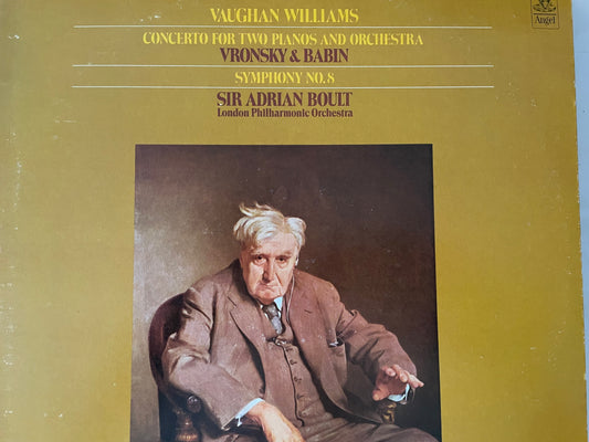 VAUGHAN WILLIAMS "CONCERTO FOR TWO PIANOS AND ORCHESTRA"-$24.99 +SHIPPING $5.00