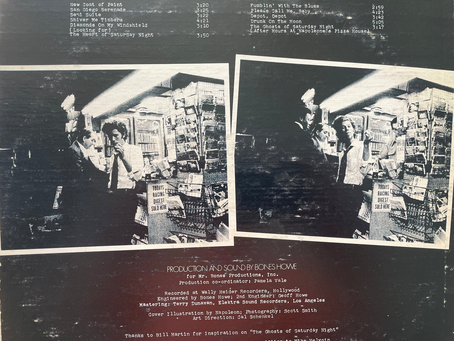 TOM WAITS "THE HEART OF SATURDAY NIGHT"-$7.99 +SHIPPING $5.00