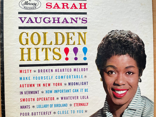 SARAH VAUGHAN'S "GOLDEN HITS!!-$27.99 +SHIPPING $5.00