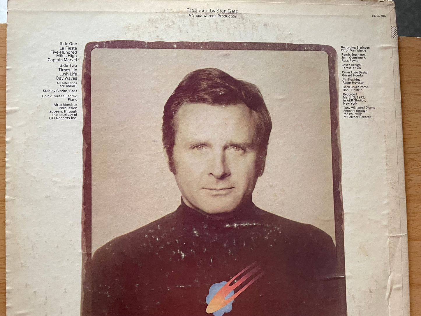 STAN GETZ "CAPTAIN MARVEL"-$26.99 +SHIPPING $5.00