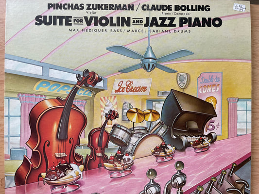 PINCHUS ZUKERMAN/CLAUDE BOLLING-"SUITE FOR VIOLIN AND JAZZ PIANO"-$7.99 +SHIPPING $5.00