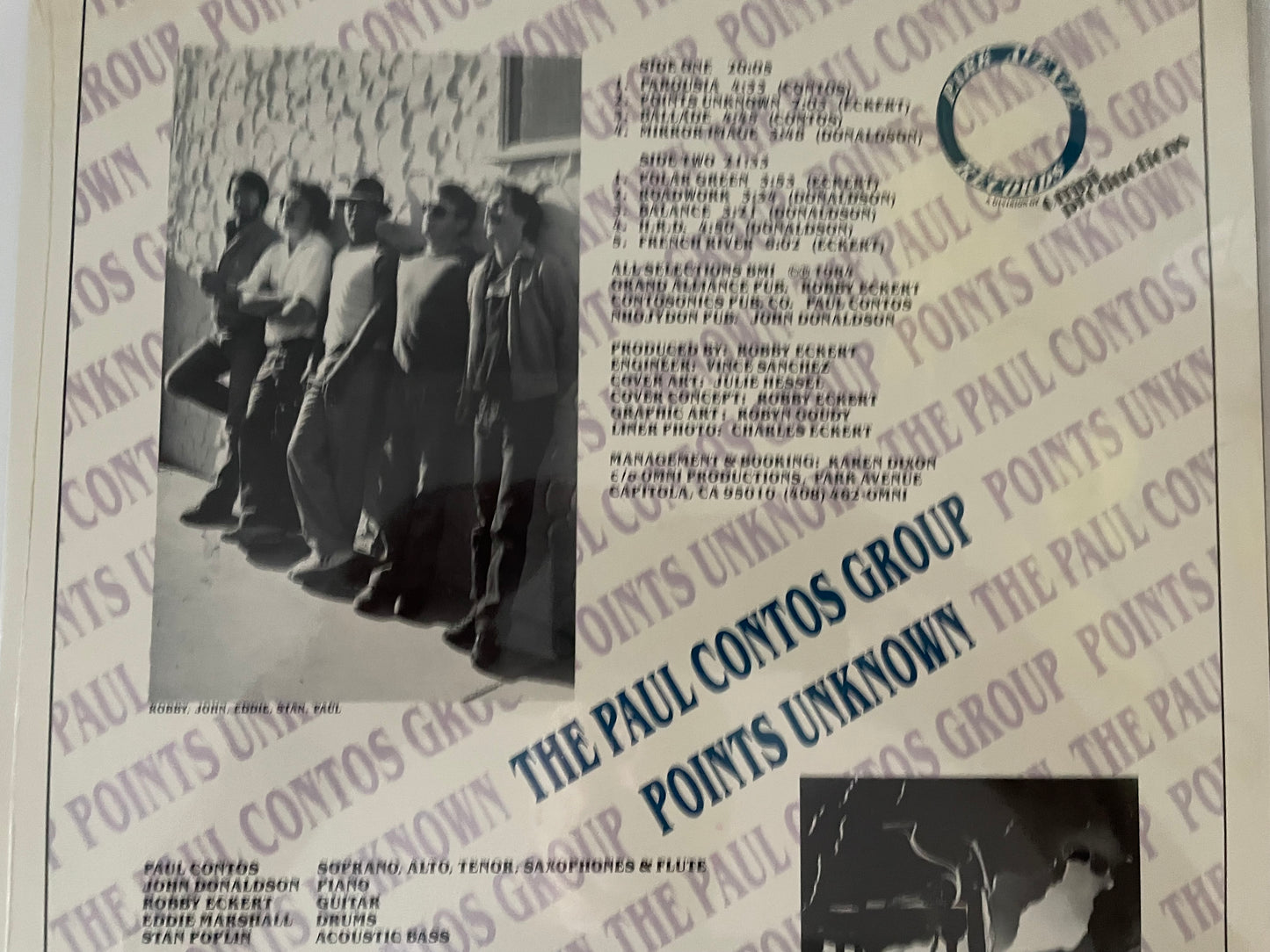 PAUL CONTOS GROUP-"POINTS UNKNOWN"-1984-NEW-$17.99 +SHIPPING $5.OO