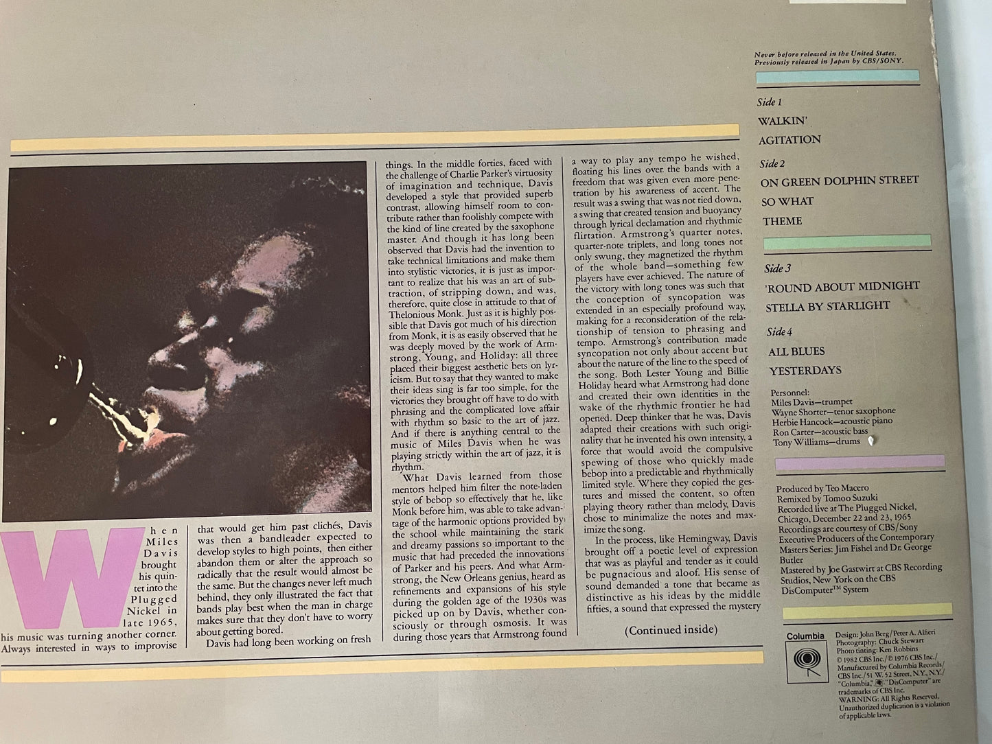 MILES DAVIS LIVE AT THE PLUGGED NICKEL-2LP's-$24.99 +SHIPPING $5.00