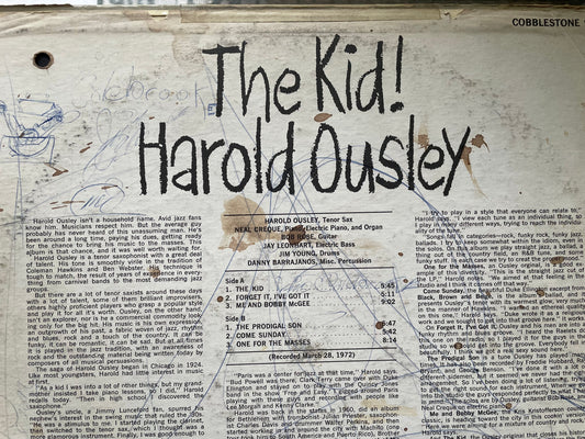 HAROLD OUSLEY. "THE KID $21.99 +SHIPPING $5.00