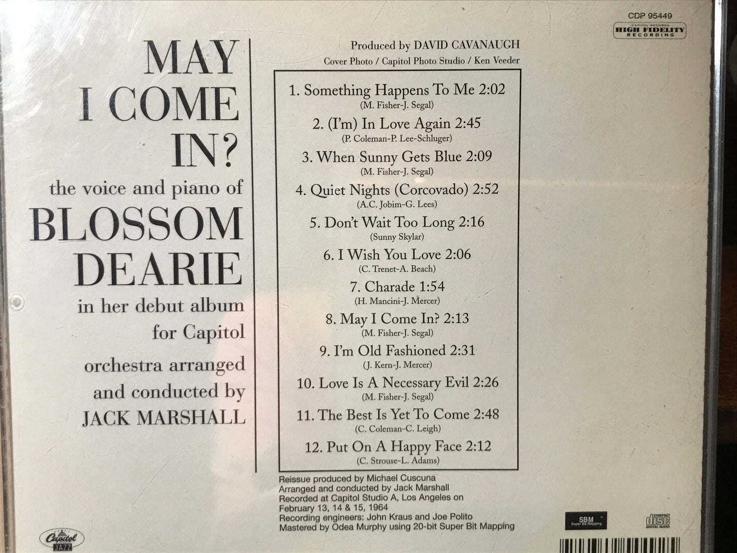 Blossom Dearie- “May I Come In?-$14.99+ Shipping $5.00