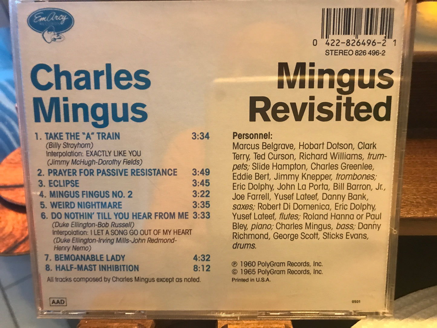 Charles Mingus. ”Mingus Revisited” $9.99 + Shipping $5.00