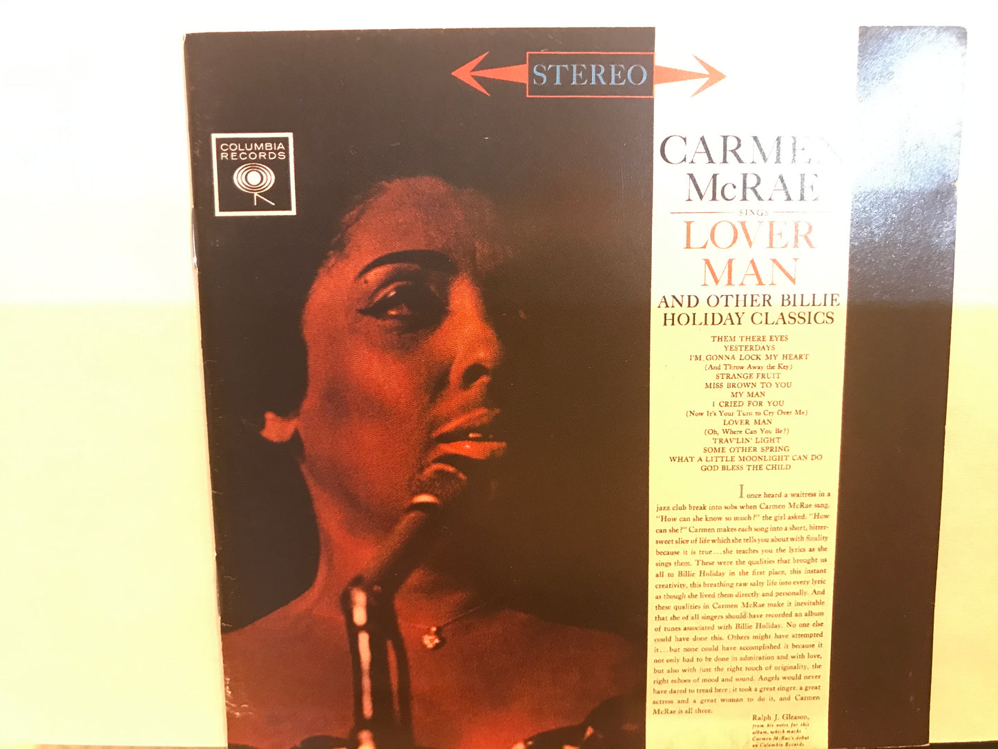 Carmen McRea-“Lover Man”-$7.99 + Shipping $5.00