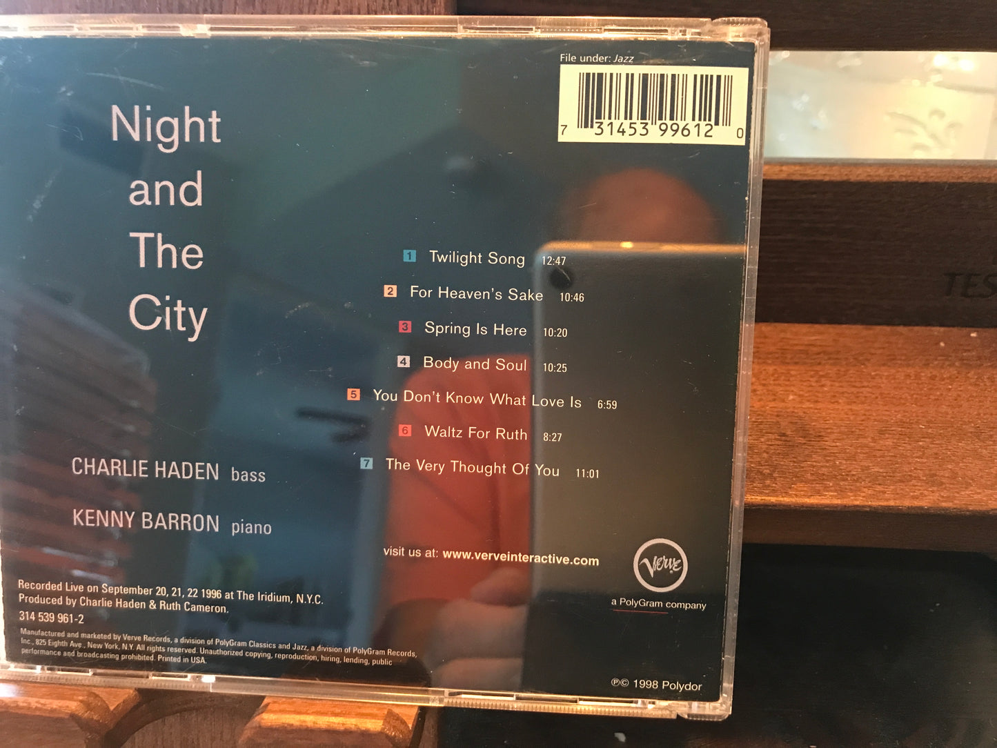 Charlie Haden-“Night and The City”-$9.99 + $5.00 Shipping