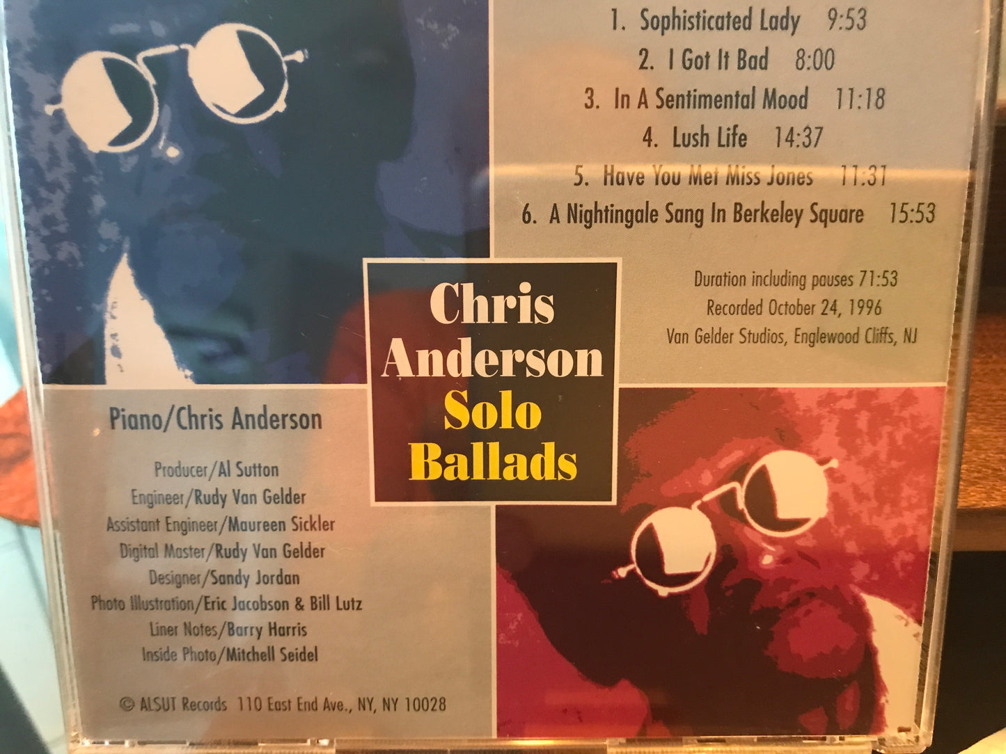 Chris Anderson “Solo Ballads” $29.99 + Shipping $5.00